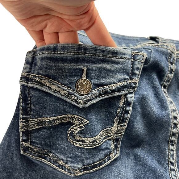 Silver Jeans Suki‎ Slim Boot Medium Wash Denim Pants Womens 30x31 Casual Bootcut - Picture 12 of 16